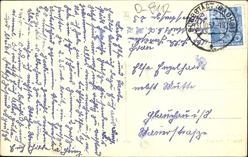 Ak Burgstädt in Sachsen, Straßenpartie