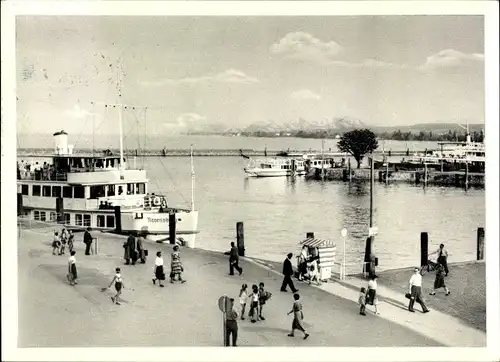 Ak Konstanz am Bodensee, Hafen, Schiff Ravensburg