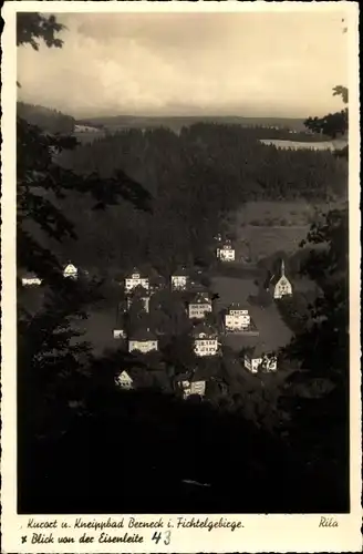 Ak Bad Berneck im Fichtelgebirge Bayern, Panorama, Blick von der Eisenleite