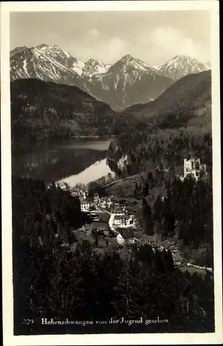 Ak Hohenschwangau Schwangau im Ostallgäu, Blick von der Jugend