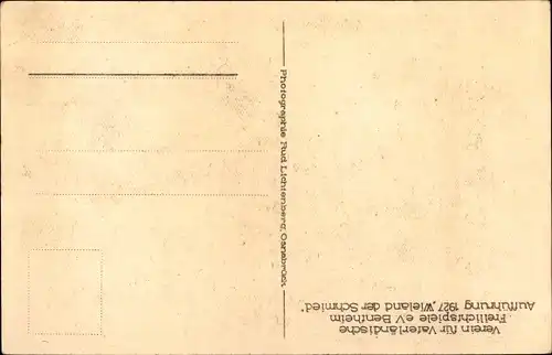 Ak Bad Bentheim in Niedersachsen, Vaterländische Freilichtspiele, Wieland der Schmied, 1927