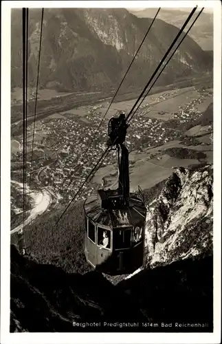 Ak Bad Reichenhall in Oberbayern, Berghotel Predigstuhl, Wankbahn, Panorama