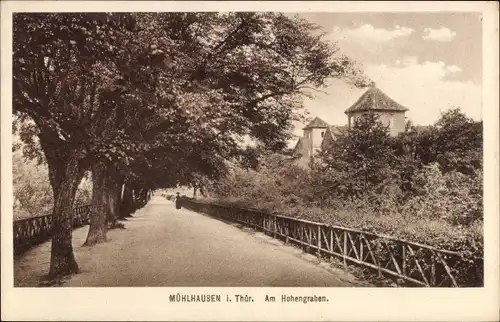Ak Mühlhausen in Thüringen, Am Hohengraben