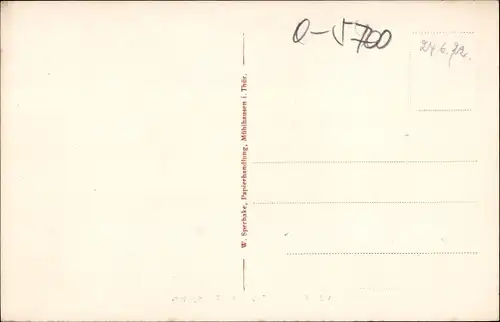 Ak Mühlhausen in Thüringen, Am Hohengraben