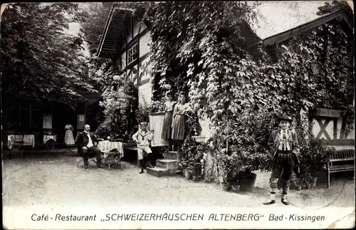 Ak Bad Kissingen Unterfranken Bayern, Café-Restaurant Schweizerhäuschen Altenberg