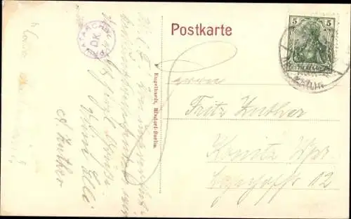 Ak Großziethen Schönefeld bei Berlin, Schule, Kirche, Pfarrhaus