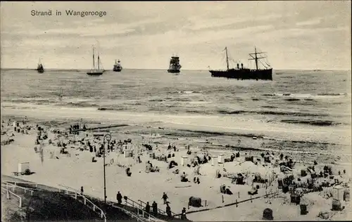 Ak Nordseebad Wangerooge in Ostfriesland, Strandleben