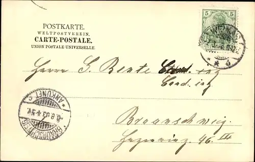 Ak Weimar in Thüringen, Partie am Viadukt, Fluss, Vegetation