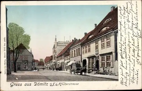 Ak Dömitz an der Elbe Mecklenburg, Thorstraße