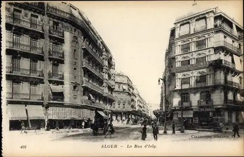 Ak Alger Algier Algerien, La Rue d'Isly