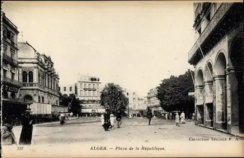 Ak Alger Algier Algerien, Place de la Republique