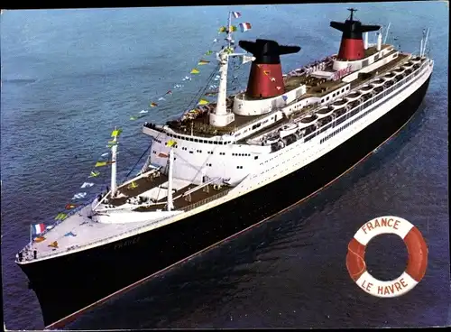 Ak Dampfer France, CGT French Line, Passagierschiff