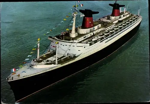 Ak Dampfer France, CGT French Line, Passagierschiff