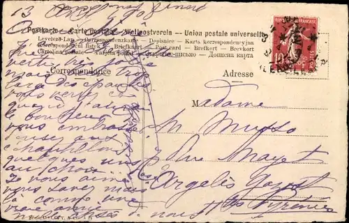 Ak Möwen im Flug, Seeufer