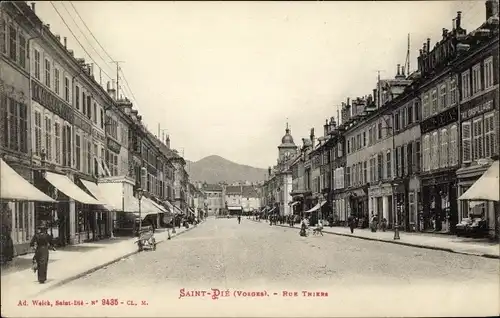 Ak Saint Dié des Vosges, Rue Thiers