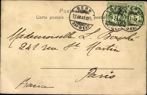 Ak Bern Stadt Schweiz, Hornhausplatz, Kindlifresser, Brunnen