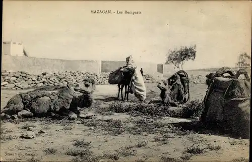 Ak Mazagan Marokko, Les Remparts, Kamele