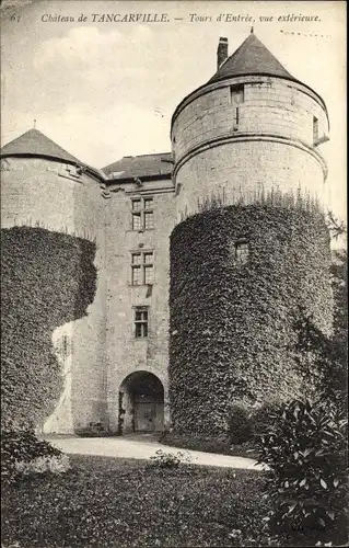 Ak Tancarville Seine Maritime, Tours d'Entrée