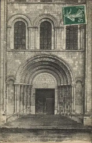 Ak Saint-Martin-de-Boscherville Seine Maritime, L'Eglise