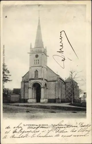 Ak Saint Pierre lès Elbeuf Seine Maritime, Eglise Saint Pierre