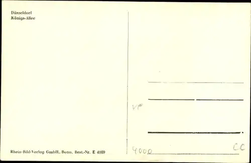Ak Düsseldorf am Rhein, Königsallee