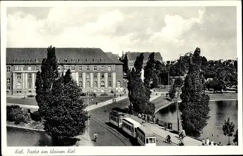 Ak Kiel Schleswig Holstein, Kleiner Kiel, Straßenbahn