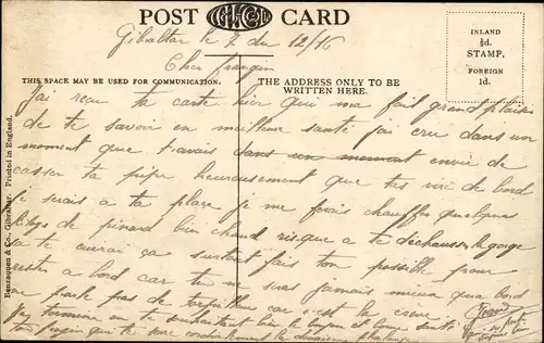 Ak Gibraltar, from the Spanish Shore