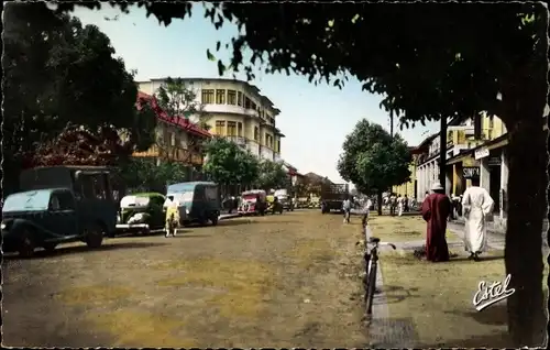 Ak Abidjan Elfenbeinküste, La Rue du General de Gaulle