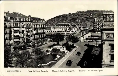 Ak Donostia San Sebastian Baskenland, Plaza de la Reina Regente