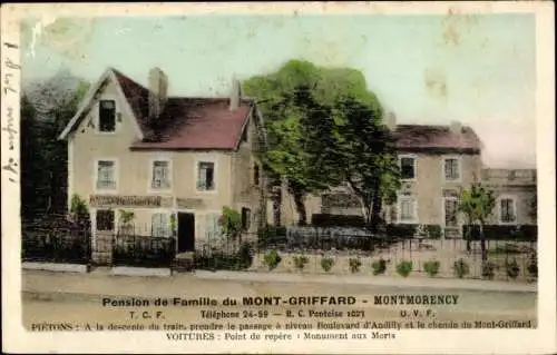 Ak Montmorency Val d’Oise, Pension de Famille du Mont-Griffard