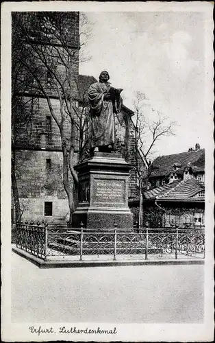 Ak Erfurt in Thüringen, Lutherdenkmal