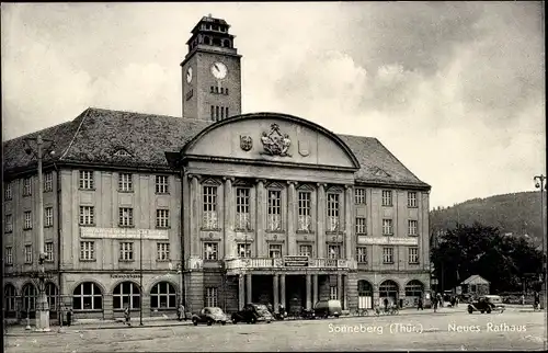 Ak Sonneberg in Thüringen, Neues Rathaus