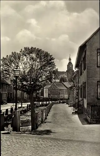 Ak Floh Seligenthal Thüringen, Straßenpartie, Blick auf die Kirche