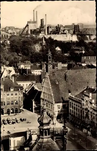 Ak Zwickau in Sachsen, Teilansicht, Marktplatz