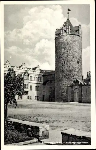 Ak Bernburg an der Saale, Eulenspiegelturm