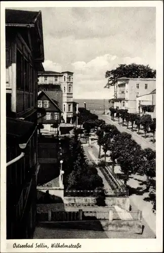 Ak Ostseebad Sellin auf Rügen, Blick auf die Wilhelmstraße