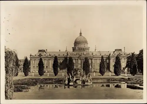 Ak Potsdam in Brandenburg,  Stadtschloss, Lustgartenfront