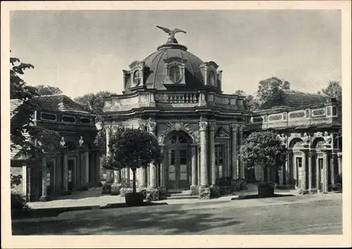 Ak Bayreuth in Oberfranken, Eremitage, Sonnentempel, Südseite