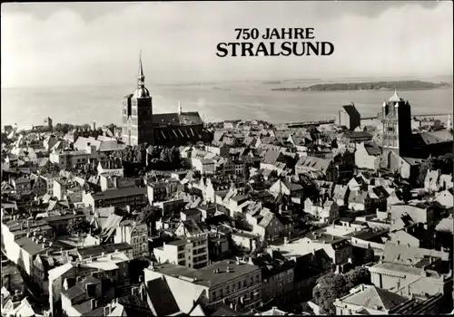 Ak Stralsund in Vorpommern, Panorama, 750 Jahre