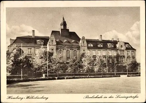 Ak Hamburg Wilhelmsburg, Realschule in der Lessingstraße