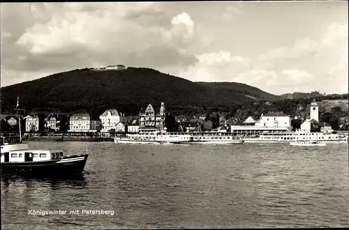 Ak Königswinter am Rhein, Petersberg, Fähre