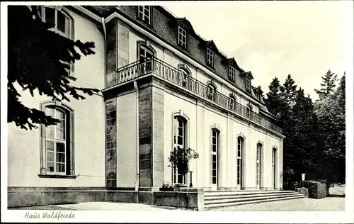 Ak Kronberg im Taunus, Erholungsheim, Haus Waldfriede, Frontansicht, Treppen