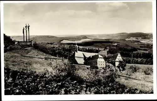 Ak Klosterkreuzberg Bischofsheim an der Rhön, Kreuze, Kloster