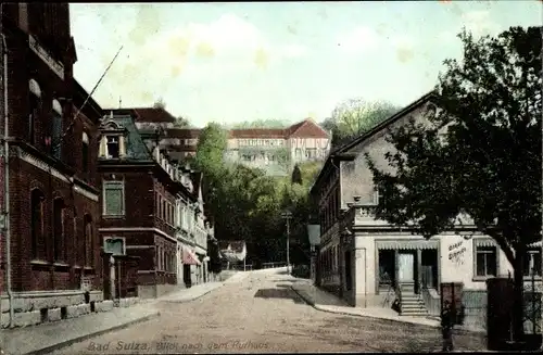 Ak Bad Sulza in Thüringen, Straßenpartie