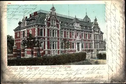 Ak Wurzen in Sachsen, Kaiserliches Postamt