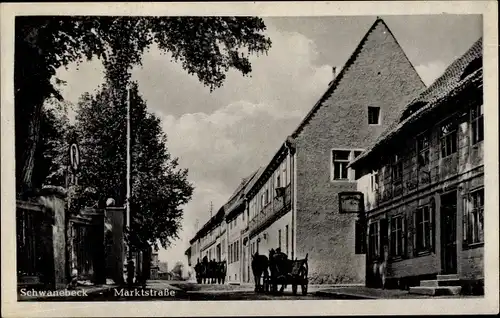 Ak Schwanebeck im Vorharz, Markstraße