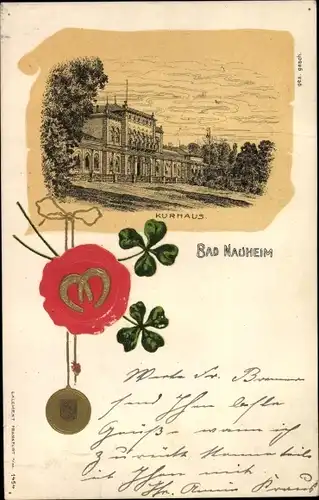 Litho  Bad Nauheim in Hessen, Kurhaus