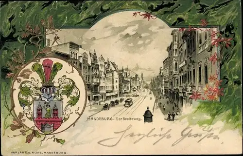Wappen Litho Magdeburg an der Elbe, Breiter Weg