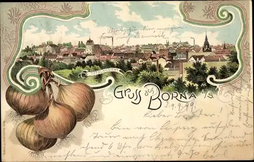 Litho Borna in Sachsen, Gesamtansicht, Zwiebel