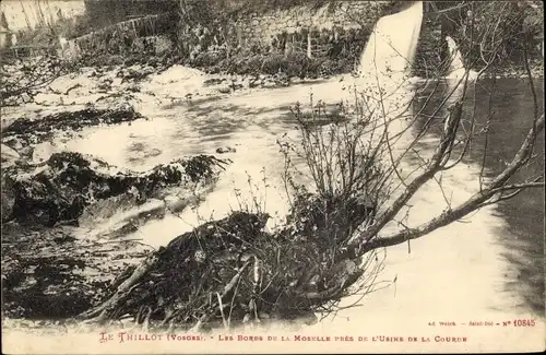 Ak Le Thillot Lothringen Vosges. les bords de la Moselle pres de l'usine de la courbe